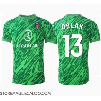 Atletico Madrid Jan Oblak #13 Portiere Maglia Gara Trasferta Repliche 2024-25
